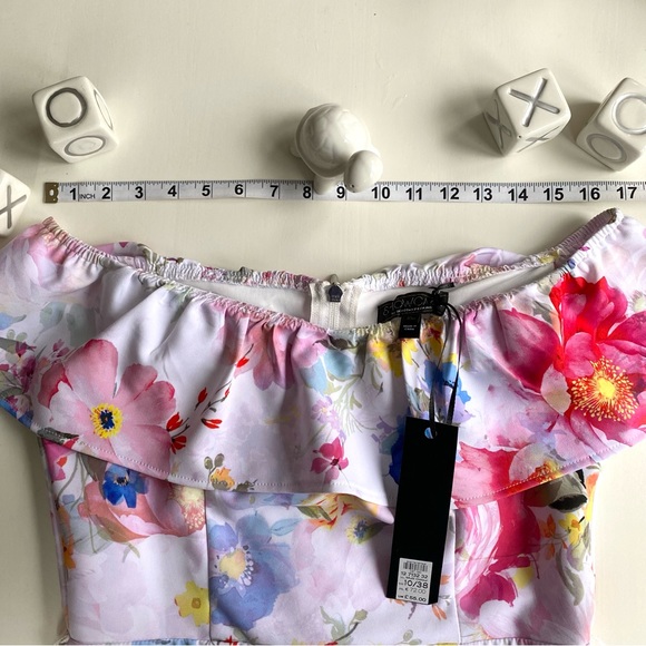 Dorothy Perkins Floral Off Shoulder Dress - Picture 7 of 8